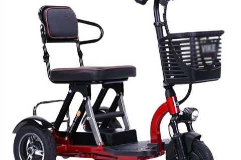 Foldable 3-wheel scooter for adults with mobility issues