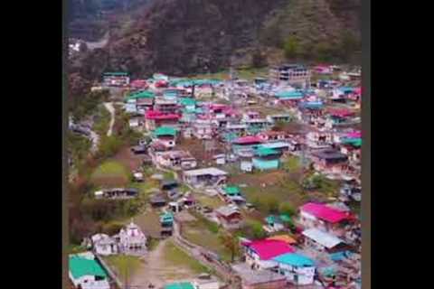 best🖤view on💫kharsali Temple on yamunotri💘village #drone #droneshoots #amazing #viral #shorts..