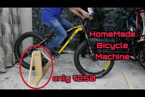 How to Make HOMEMADE Bicycle Exercise Machine during LOCKDOWN |  DIY MTB TRAINER