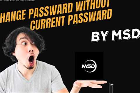 Change your pc  passward in 2min with out old passward |mcd