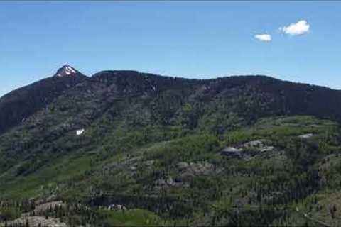 Aerial Drone video of Waterfall seen on Million Dollar Highway , Durango Colorado
