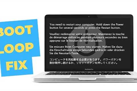 Mac Boot Loop Fix and Data Backup (USB Boot Disk Method)