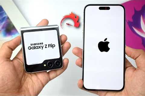 Samsung Z Flip 5 vs Apple iPhone 14 Pro Max - SPEED TEST!