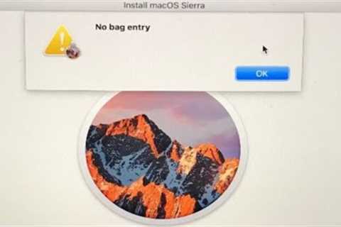 How to fix Apple iMac or MacBook error The Recovery Server could not be contacted 2023 No Bag Entry