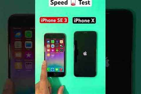 iPhone SE 3 vs iPhone X Speed Test #iphonese3 #iphonex #speed #test #shorts