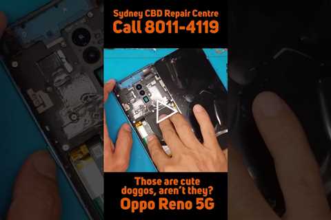 Typical phone repair but cute dog wallpaper [OPPO RENO 5G] | Sydney CBD Repair Centre #shorts