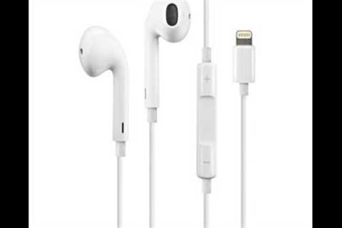 Apple EarPods Headphones with Lightning Connector. Microphone