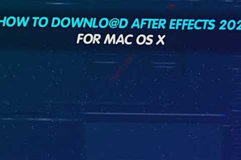 Adobe After Effects 2023 Mac On Macbook Pro