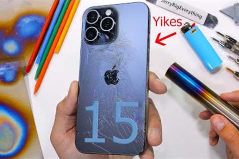 Be gentle with Apples new Titanium iPhone 15 Pro Max ... Yikes!