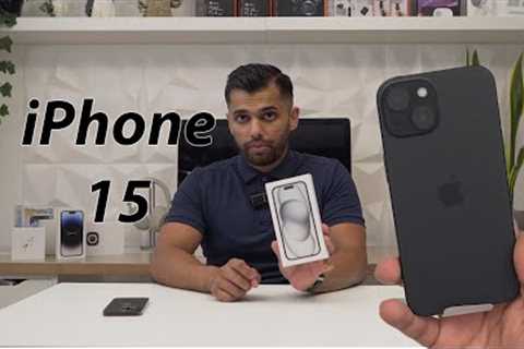 iPhone 15 Black Unboxing & First Look