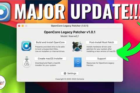 OpenCore Legacy Patcher 1.0.1 MAJOR UPDATE!!!! [Full Sonoma Support] What''s New?