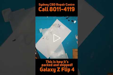 That's some packing right there [SAMSUNG GALAXY Z FLIP 4] | Sydney CBD Repair Centre #shorts