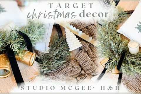 CHRISTMAS DECOR 2023 AT TARGET! shop with me // studio mcgee, threshold, hearth & hand..