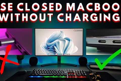 How to use closed MacBook WITHOUT charging !!