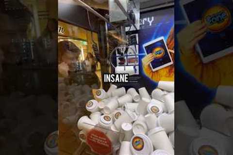 Day 24 Trying to Win an iPad at the Mystery Cup Claw Machine! #shorts #arcade #clawmachine