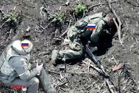 Horrible! Ukraine FPV drone bombs blow up nearly 50 Russian troops in mine field near Avdiivka