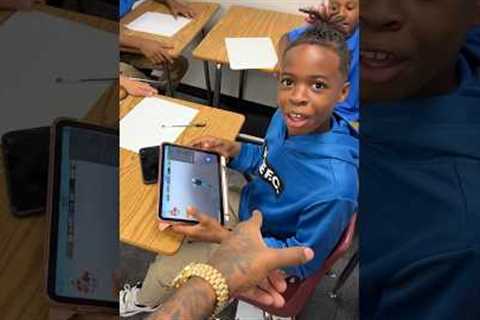 Teacher throws boy iPad in trash for playing Roblox #shorts