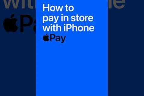 How to pay in store with Apple Pay using iPhone. #Shorts