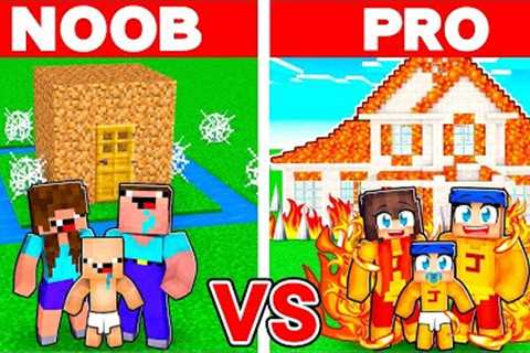 Having a NOOB vs PRO ELEMENTIAL Family In Minecraft!