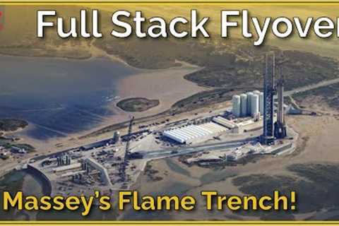 Starship Flight 3 Full Stack Testing + Massey''s Flame Trench Updates | Starbase Flyover Update