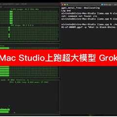 Running 314B MoE LLM grok-1 on Mac Studio