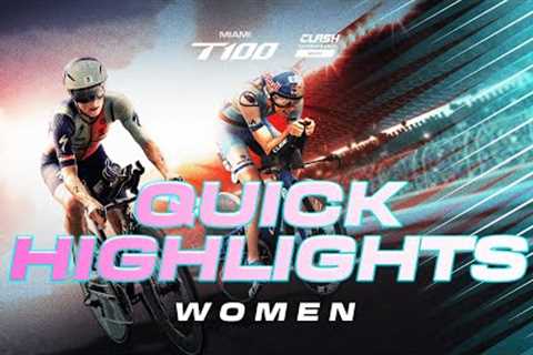 Quick Race Highlights | 2024 Miami T100 Women''s Race 📽