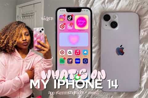WHATS ON MY IPHONE 14 *updated* | iOS 17, widgets, app recommendations etc!