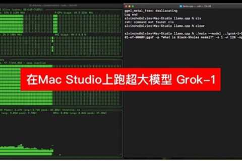 Running 314B MoE LLM grok-1 on Mac Studio