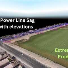Overhead Power Line Sag Analysis with elevations | Drone Videography | Extreme Aerial Productions
