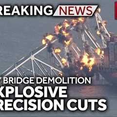 LIVE from SkyTeam 11: Explosive precision cuts to Key Bridge wreckage - wbaltv.com