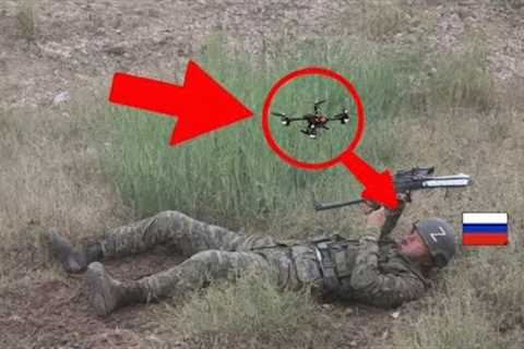 Ukrainian FPV Drone Hit Russian intelligence officers in the destroyed village of Novobakhmutovka!