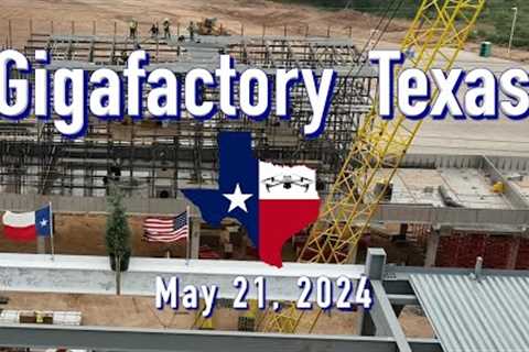 Topping Out Tree  Tesla Gigafactory Texas  5/21/2024  9:42AM