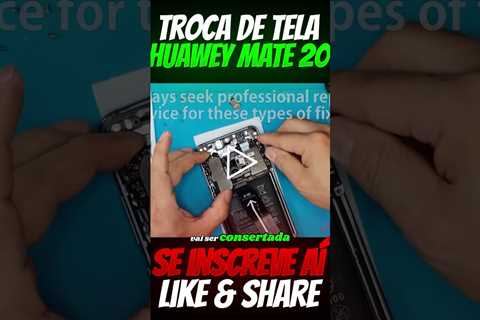 Tela mexendo sozinha? Toque Fantasma? Ghost Touch? COMO RESOLVER! Troca de Tela Huawei Mate 20