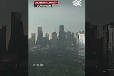 Timelapse video shows storms roll into downtown Houston