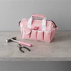 Amazon Basics 82-Piece Tool Set with Tool Bag Pink for $31