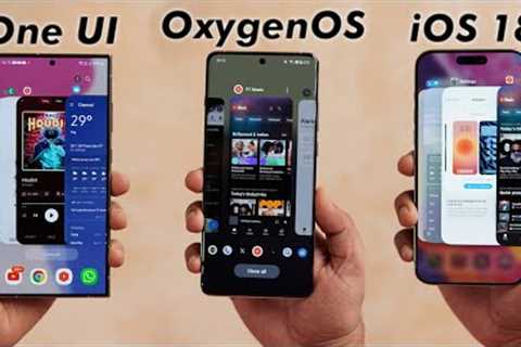 One UI 6.1 vs OxygenOS 14 vs iOS 18 - Which Has Better & Smooth Animations?