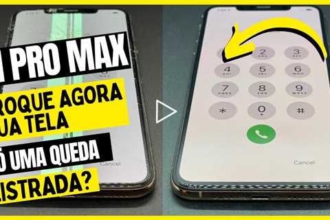 Celular Incrível 2024 com Tela Infinita Quebrou! E AGORA? Troca de Tela iPhone 11 Pro Max Display