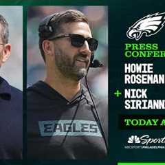 Howie Roseman and Nick Sirianni Live Press Conference | Today at 4:15pm