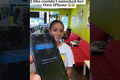 Her phone was DISABLED for 3 Hours 😱 #shorts #apple #iphone