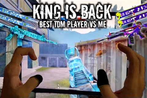 KING IS BACK ☆ BEST AR PLAYER CHALLENGED ME | IPAD PRO 120 FPS 4-FINGERS CLAW HANDCAM