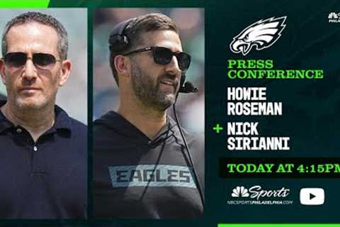 Howie Roseman and Nick Sirianni Live Press Conference | Today at 4:15pm