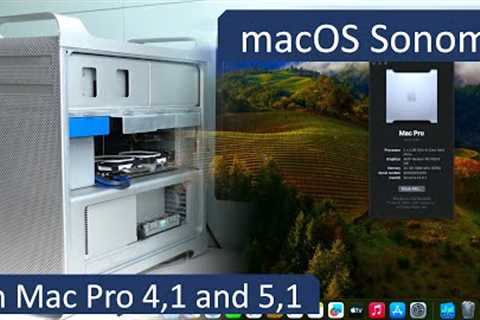 macOS Sonoma on Mac Pro 4,1 and 5,1 with RX 580