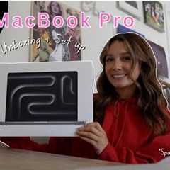 Macbook Pro M3 Unboxing + Quick set up | 14 inch Space Grey