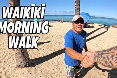 Waikiki Morning Walk Princess Kaiulani Dukes Marketplace Kuhio Beach Hula Mound September 11, 2024