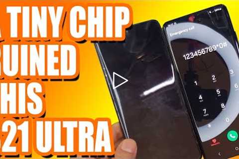 SMALL CHIP, BIG DAMAGE! Samsung Galaxy S21 Ultra Screen Replacement | Sydney CBD Repair Centre