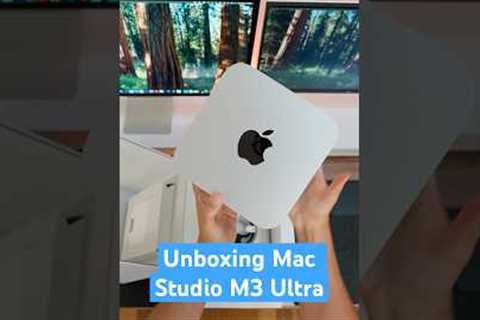Unboxing the Mac Studio M3 Ultra #macstudiom3ultra #m3ultra