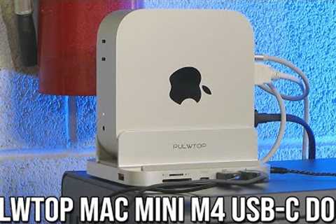 Pulwtop Mac Mini M4 NVMe SSD USB-C Dock