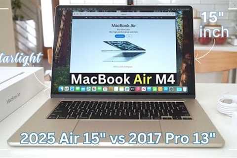 Macbook Air 15 (M4) Unboxing & Setup 🍎 Fanless Beast In Starlight! 👩🏻‍💻✨