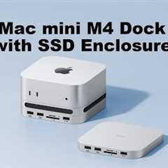 Hagibis Mac mini M4 Docking Station with M.2 SSD Enclosure & Dustproof Stand