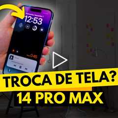 Consertando a Tela Quebrada do iPhone 14 Pro Max – Resultado Incrível!